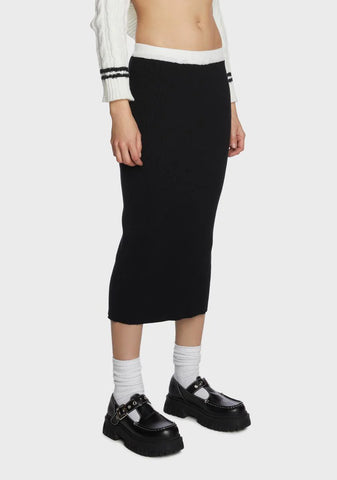 Texts Read Midi Skirt