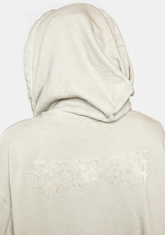 Filter Unisex Mitered Longline Zip-Up Hoodie