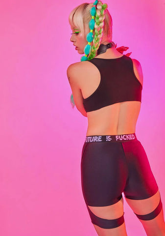 The Future Is Fucked Biker Shorts