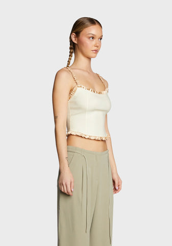 Idalia Corset Top - Cream