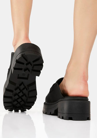 Black Mariah Backless Mule Slides