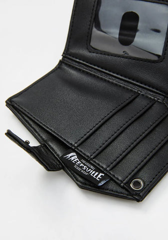 Embossed Skull Coffin Wallet