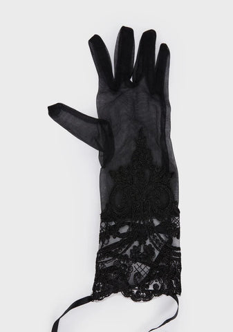 Romance Is Dead Mesh Gloves