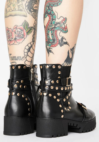 Welcome Insanity Studded Boots