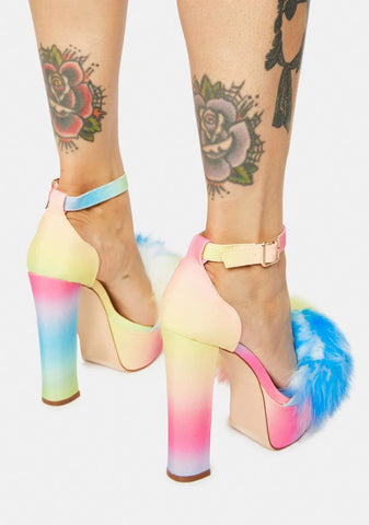 Sunset Mingle Platform Heels