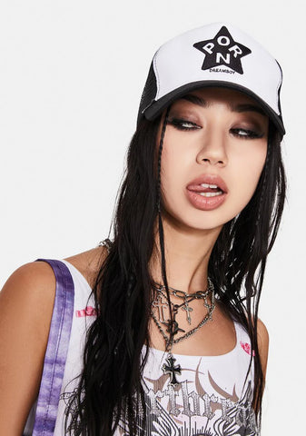 White Porn Star Trucker Hat
