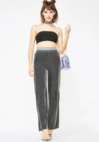 Miss Sparkle Striped Pants