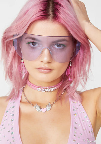 Lilac Outerlimitz Shield Sunglasses