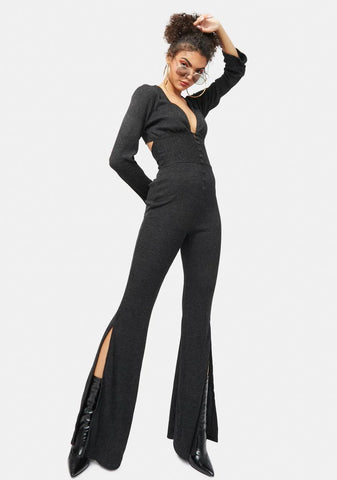 Classy Behavior Long Flare Jumpsuit