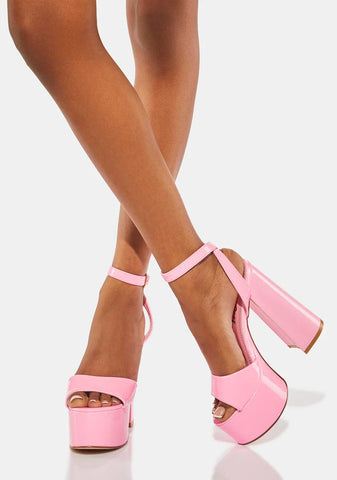 Pink Ruduki Platform Heels