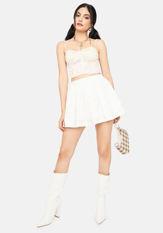 Blush Secret Bloom Lace Bustier