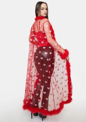 Luxe Be A Lady Sheer Robe