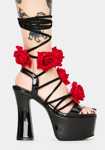 Loves U Not Lace Up Heels