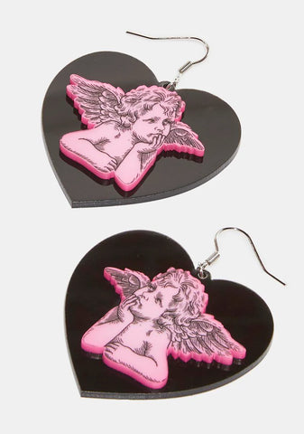 Memories Of Heaven Heart Earrings