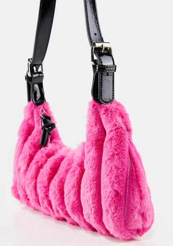 Cire Pink Fluff Shoulder Bag