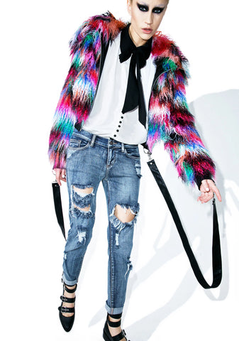 Play Hard Destroyed Boyfriend Jeans