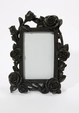 Black Rose And Vine Photo Frame