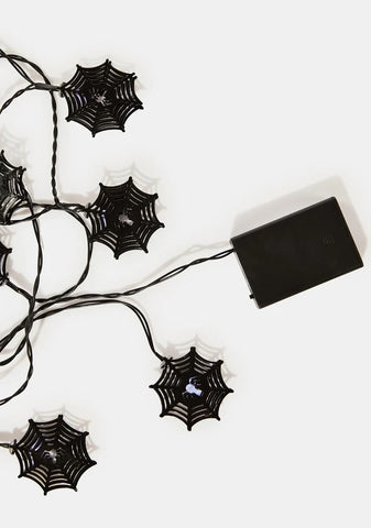 Spinning Out Spider Web String Lights