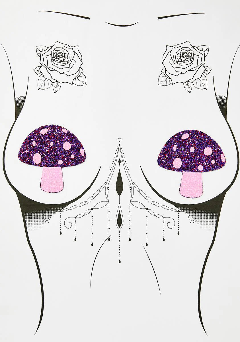 Pink Shroom Pasties
