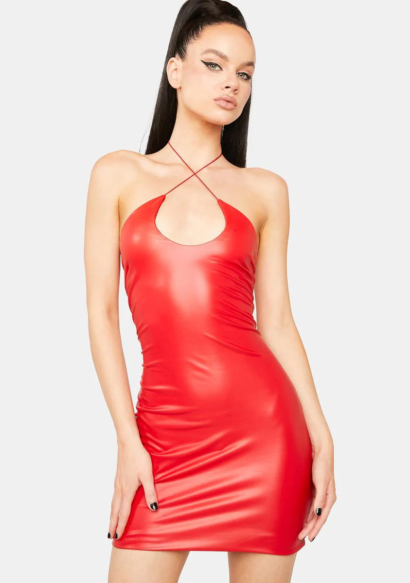 Lover Cross Your Heart Mini Dress