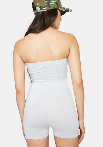 Smoke Call Me Crazy Distressed Romper