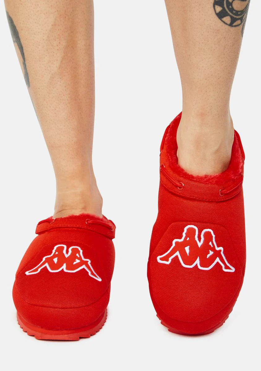 Red Logo Tasin Sneaker Mules