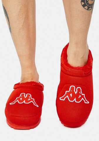 Red Logo Tasin Sneaker Mules