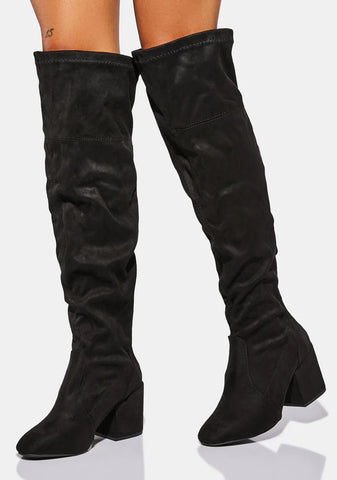 Wide Nighttime Strut Knee High Boots