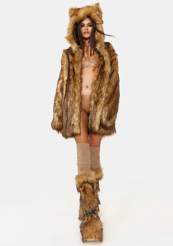 Wild Instincts Faux Fur Coat