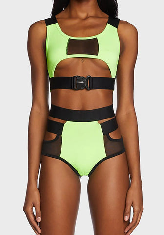 To The Brink Mesh Set - Neon Green