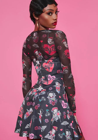 Tough Betty Mini Dress & Shrug Set