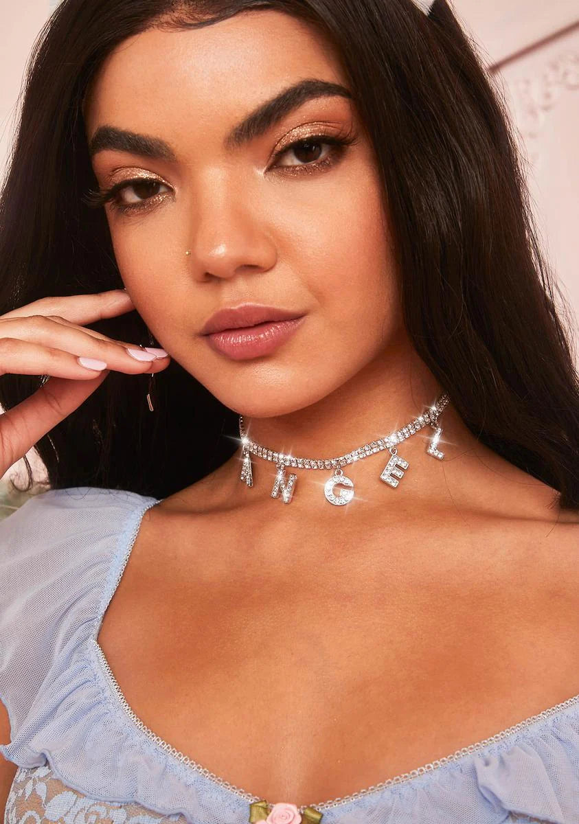 Fit For An Angel Rhinestone Necklace