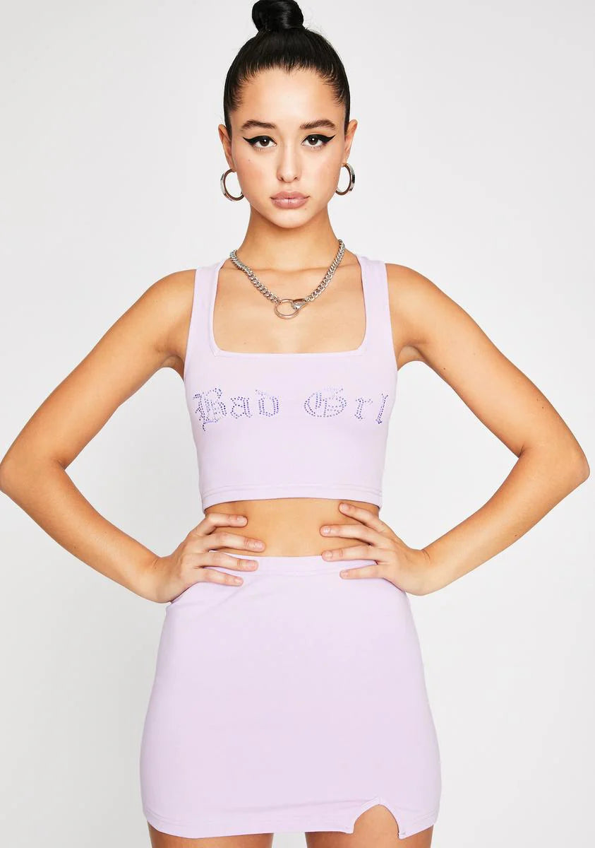 Bad Grl Skirt Set