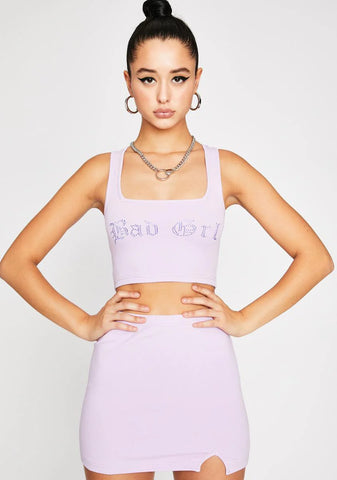Bad Grl Skirt Set