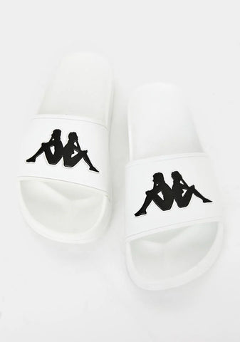 White Authentic Adam 2 Slides