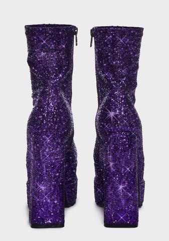 Purple Papi Platform Boots
