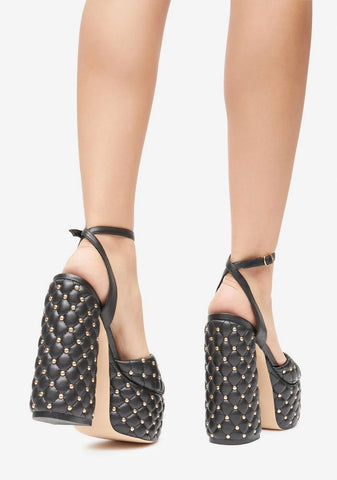 Black Lanzi Platform Heels