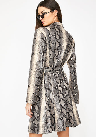 Latte Venomous Vixen Trench Coat