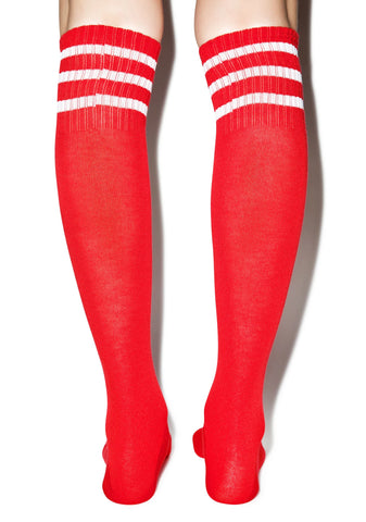 Varsity Valentine Knee High Socks