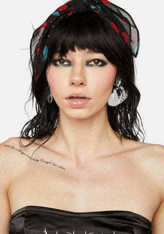 Silver Yeehaw Cowgirl Hat Earrings