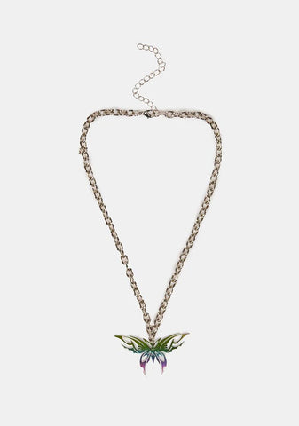 Rare Winged Butterfly Necklace
