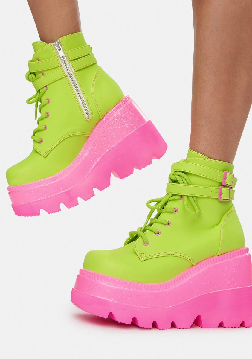 Watermelon Technopagan Boots