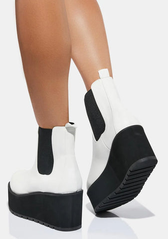 White Jubal Ankle Boots