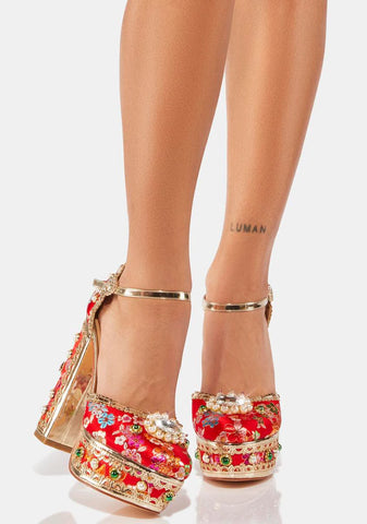 Adaline Platform Sandal Heels