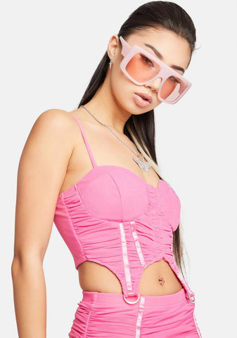 In The Spotlight Bustier Crop Top