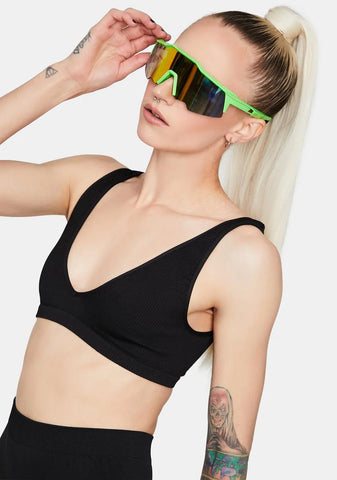 Night Next Location Triangle Sports Bra