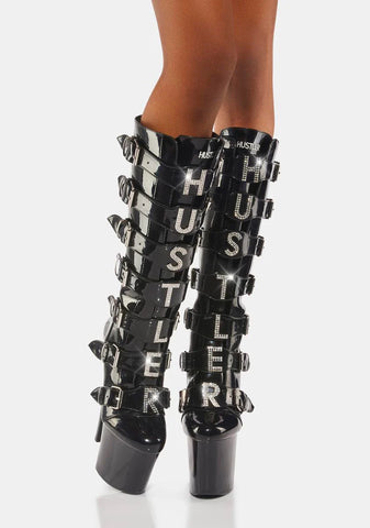 VIP Hustler Knee High Boots
