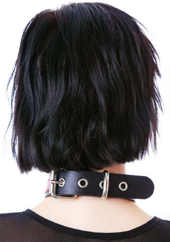 Saddle Stud O Ring Choker