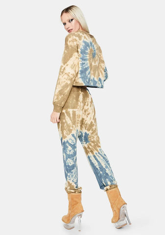 Hope You're Happy Tie Dye Sweatpants