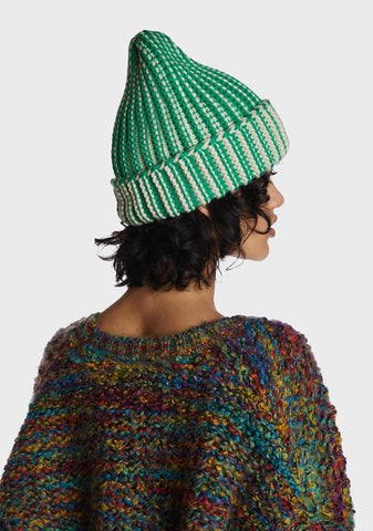 Emerald Good Shivers Knit Beanie